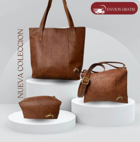 TRIO CARTERA VELEZ 1.1 CUERO