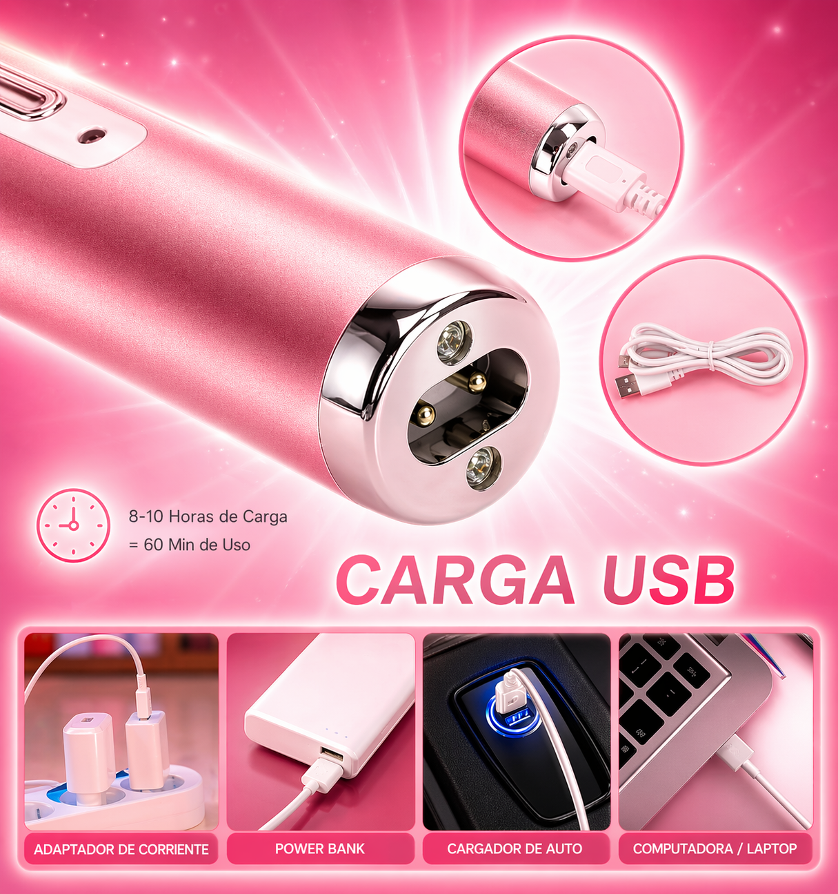 RAZURADOR RECARGABLE PARA MUJER