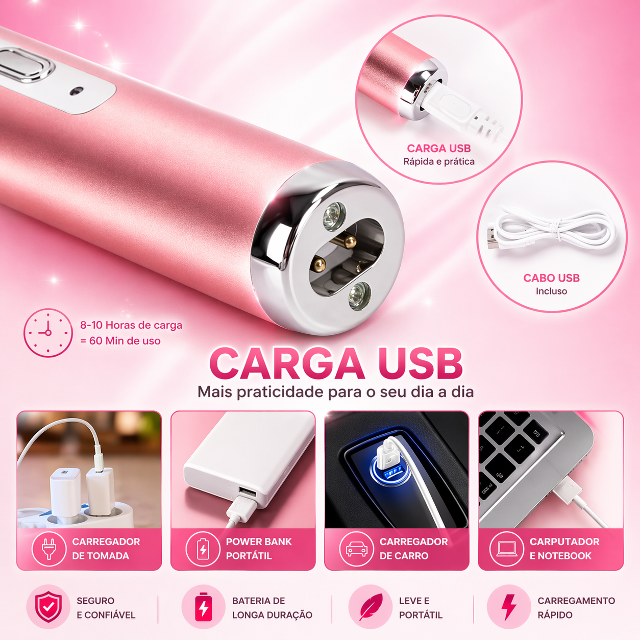 RAZURADOR RECARGABLE PARA MUJER