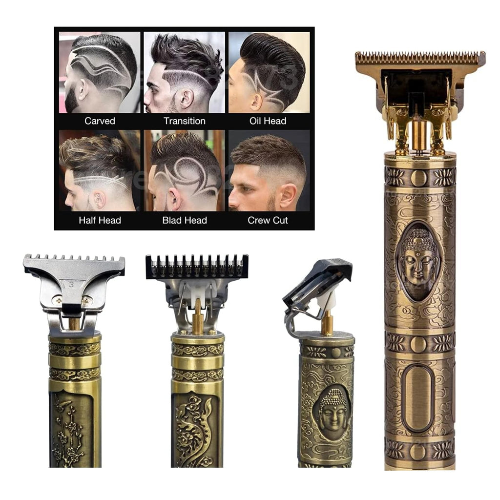 Máquina para cabello y barba Dragón Buda completa con peines