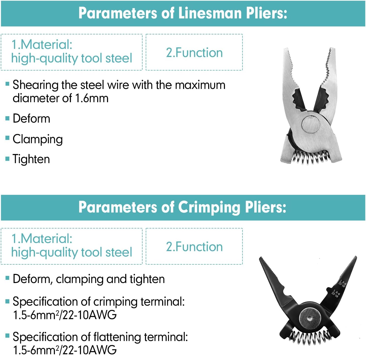 Juego de alicate multifuncionales 5 en 1