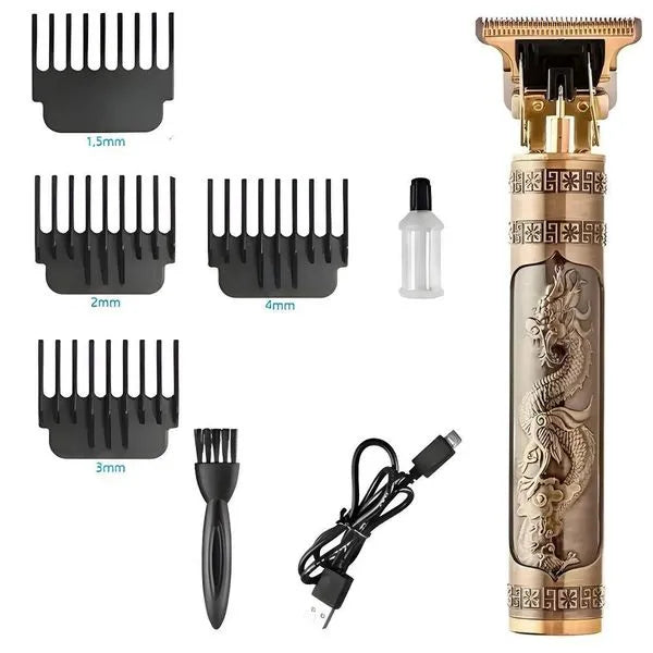 Máquina para cabello y barba Dragón Buda completa con peines