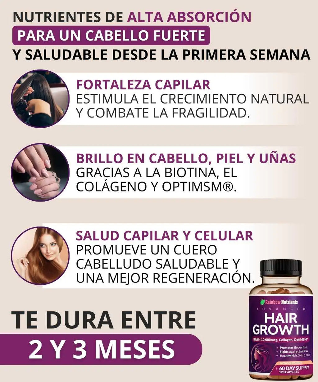Hair Growth pro  x 120 caps