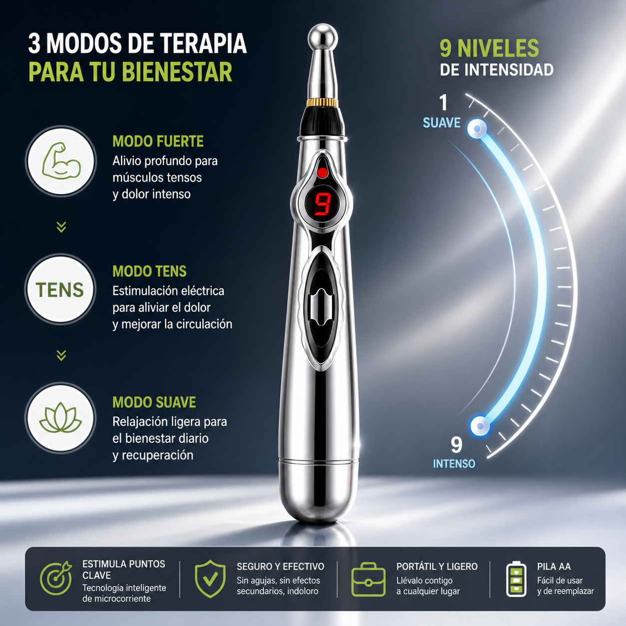 Masajeador Pluma Eléctrica Acupuntura