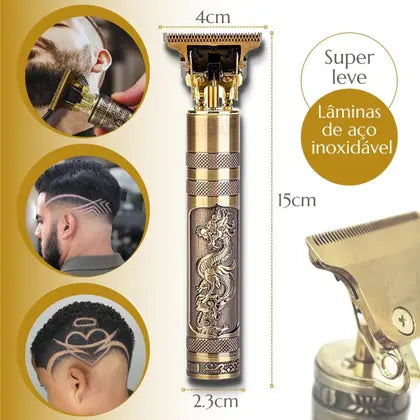 Máquina para cabello y barba Dragón Buda completa con peines