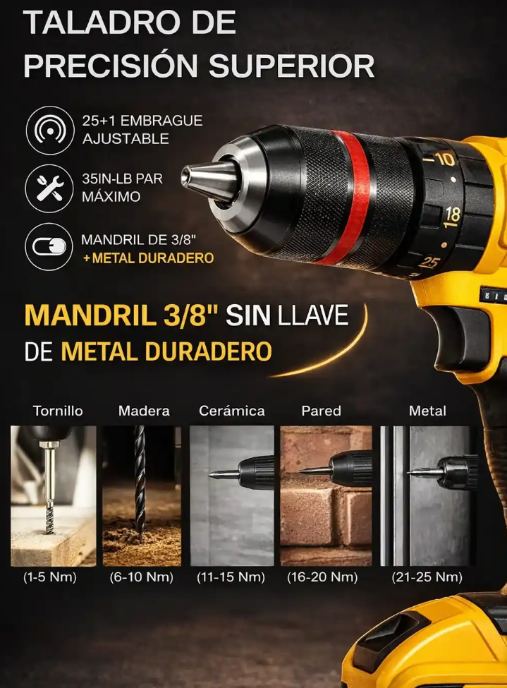 Taladro 48v 1/2 Tipo DeWalt