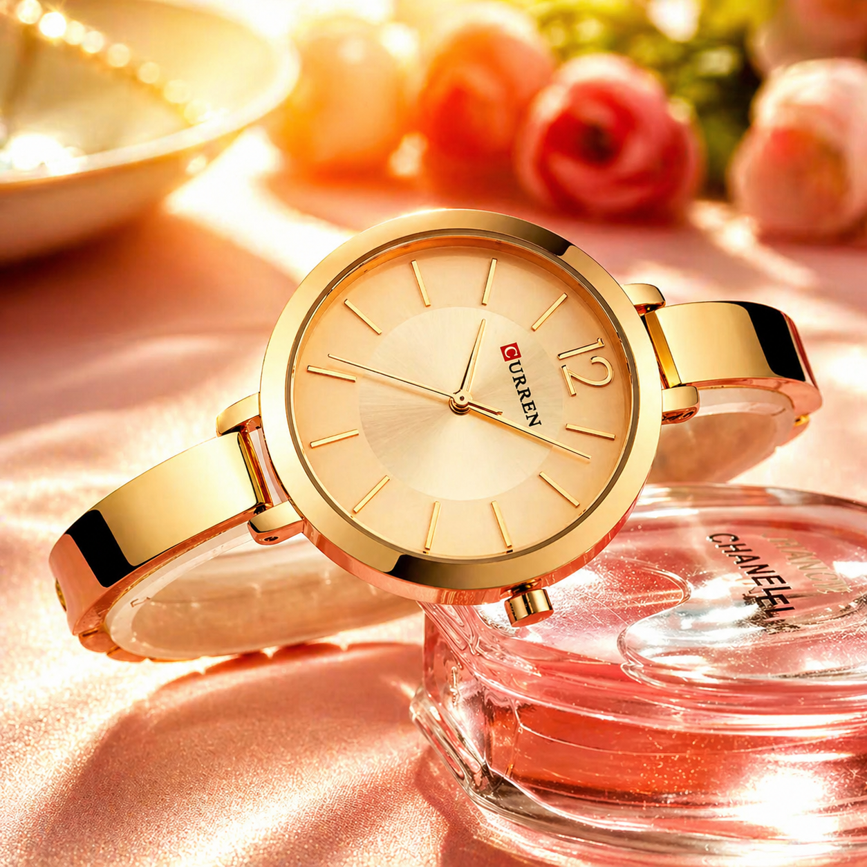 Reloj Curren 9012 Para Mujer Dama Negoci