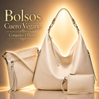 BOLSOS CUERO VEGANO - CONJUNTO 3 PIEZAS