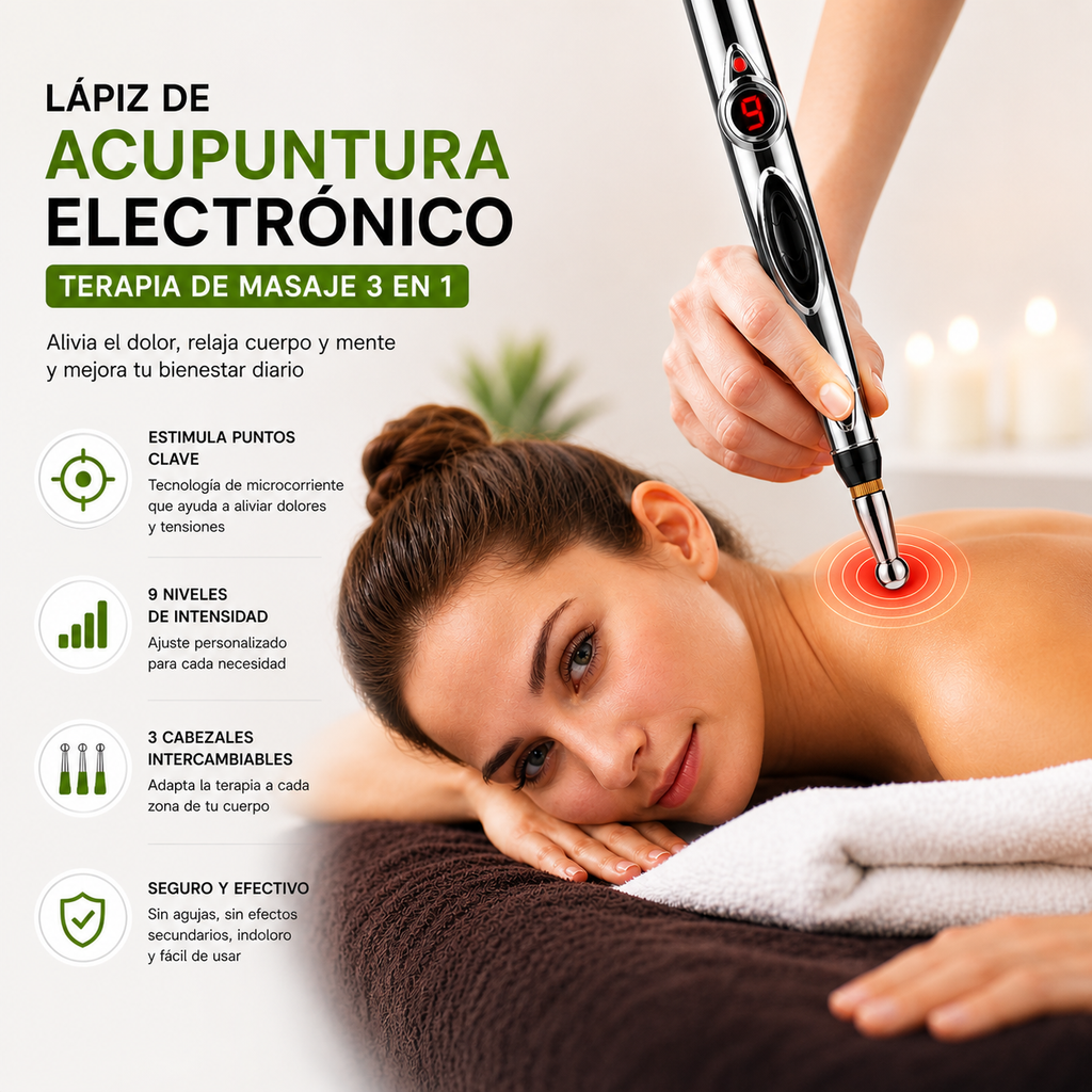 Masajeador Pluma Eléctrica Acupuntura
