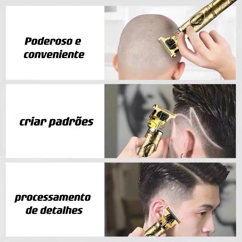 Máquina para cabello y barba Dragón Buda completa con peines